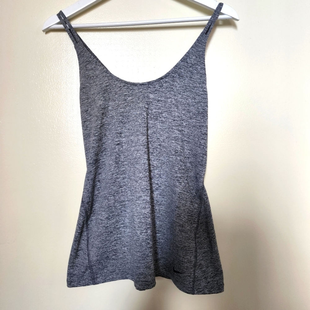 Nike, Medium, Grey Criss Cross Tank